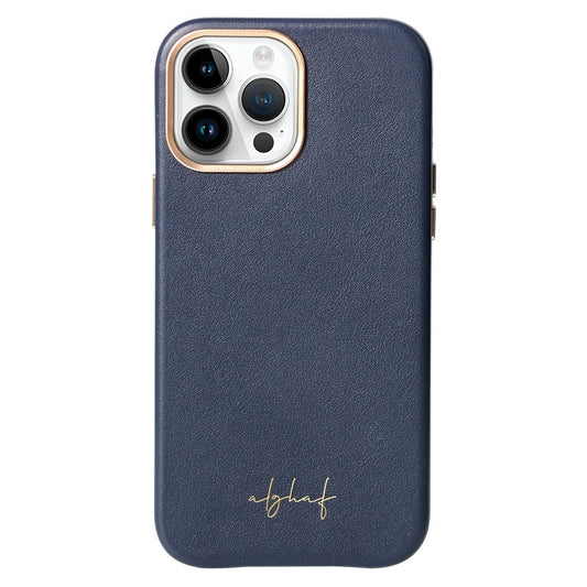 Alghaf leather iPhone 13 Pro case with magnetic car-mount design