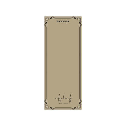 ALGHAF Bookmark | Dust