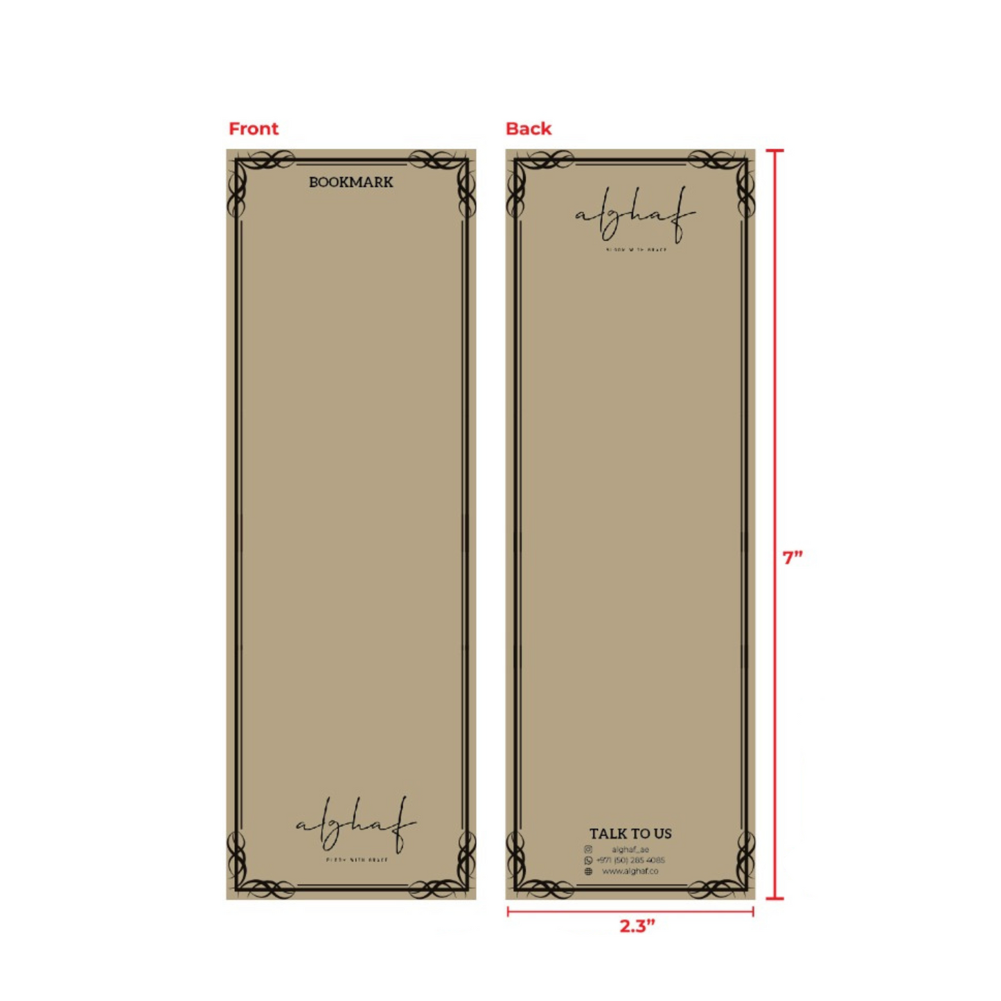 ALGHAF Bookmark | Dust